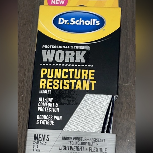 Dr. Scholl's Professional Series Work Puncture Resistant Insoles, Men's 8-14 - Picture 2 of 5